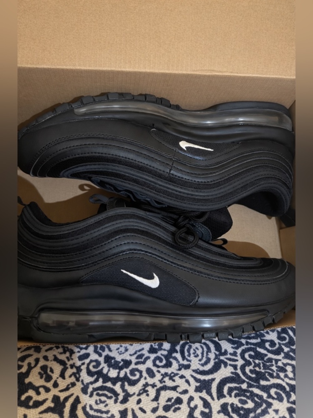 Nike Men’s Air Max 97 — Black with White Swoosh